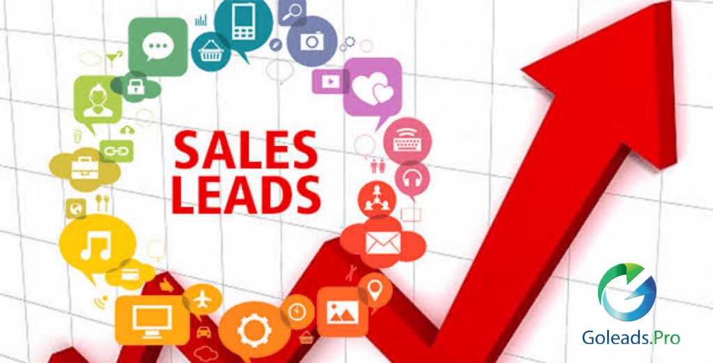 An upward graph symbolizing sales leads generated through digital marketing strategies.